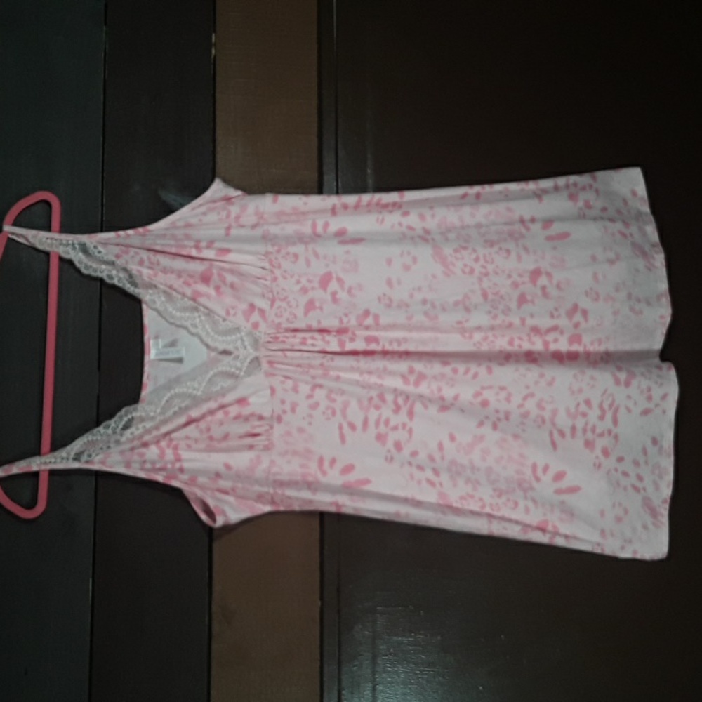 Joyspun 3X Adorable Adj Straps Nightgown Pink Cheetah Print - Picture 11 of 15